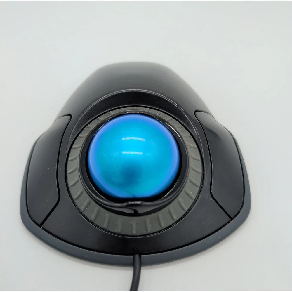 Kensington K72337 Orbit Smooth Trackball with Scroll Ring Marble Mouse M01047